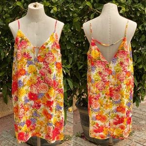 Forever 21 Floral Print Mini Dress LARGE